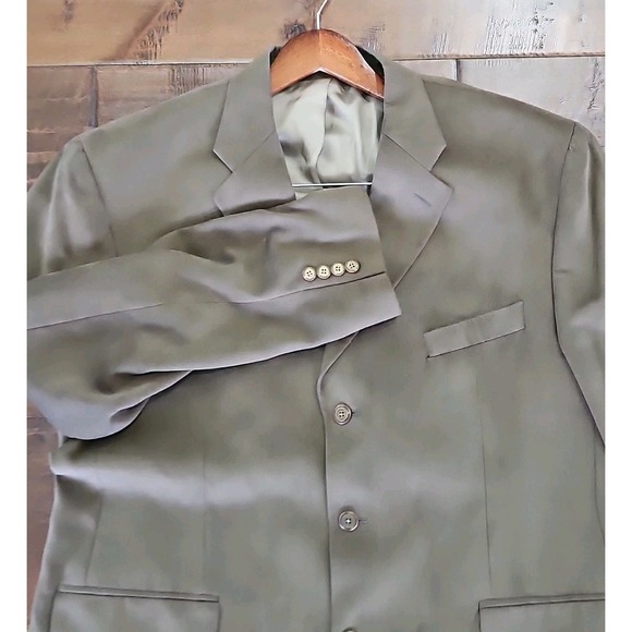 Chaps Other - VINTAGE CHAPS Ralph Lauren Men's Blazer Jacket 46R Microfiber Suede